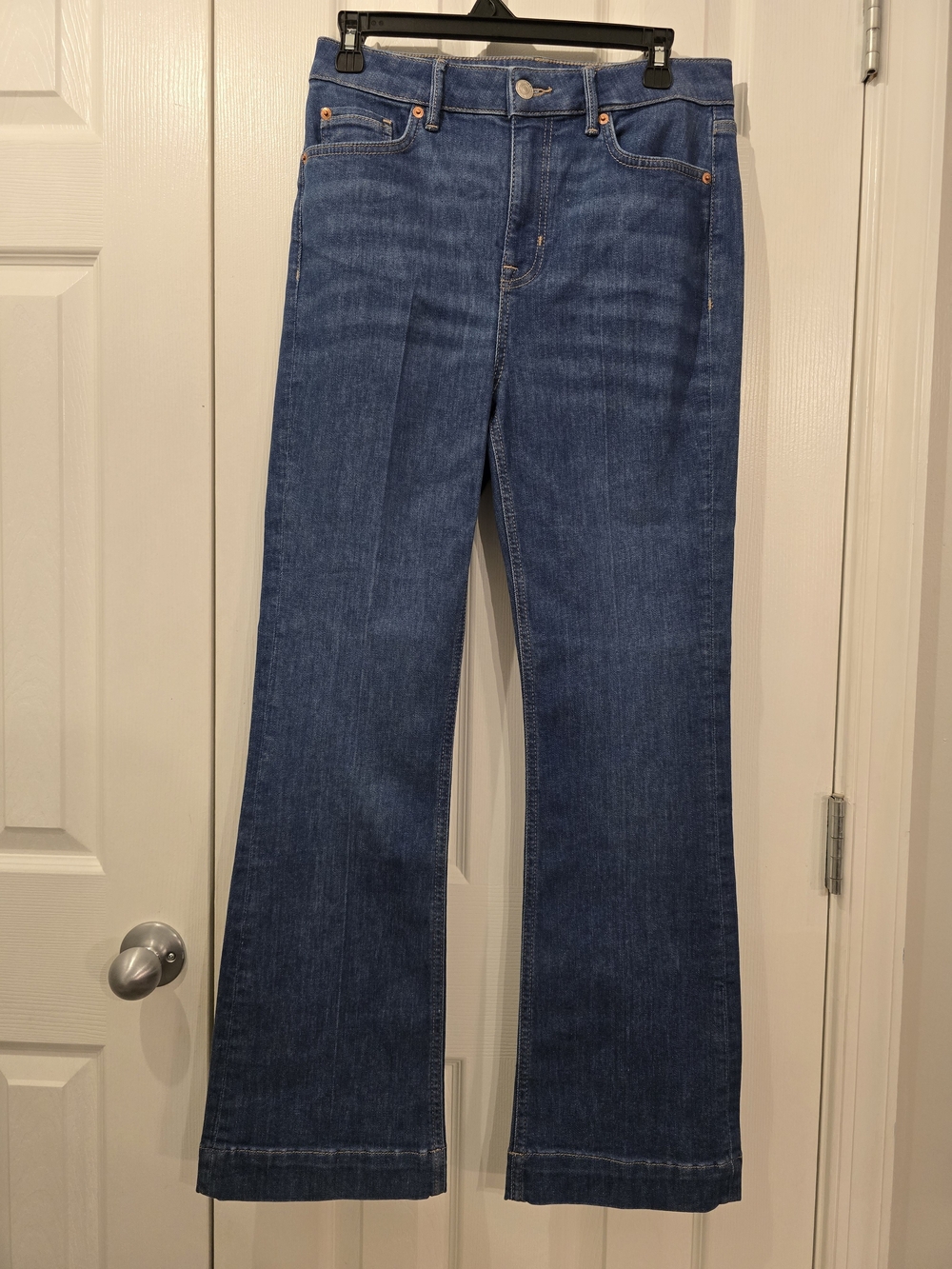 NWOT Marks & Spencer Women's Blue Flare Jeans - 12